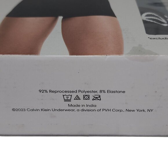 Calvin Klein Low Rise Trunk Brief Size XL 3 Pack Microfiber Recycled Gray Black - Picture 7 of 8